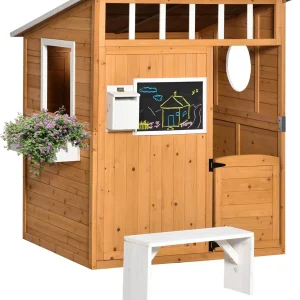 Outdoor Wooden Playhouse for Kids