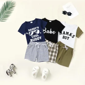Toddler Boy Summer Short Sleeve T+Shorts Set
