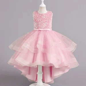 Beautiful Little Girls Ruffled Tiered Gowns